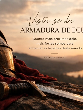 Publicação do Instagram: Vista-se da armadura de Deus